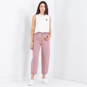 Scotch & Soda Pink Overdye The Tide Balloon Leg High Rise Relaxed Fit Jeans 28